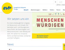 Tablet Screenshot of evp-thurgau.ch
